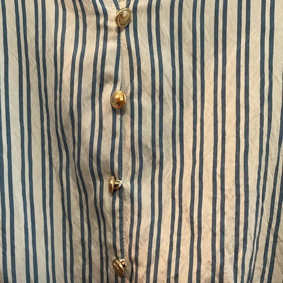 NWT ~Michael Kors Striped Blouse Sz.M - Picture 3 of 7